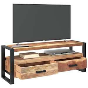 TV stolek 120x35x45 cm masiv s medovou povrchovou úpravou - obrázek 3