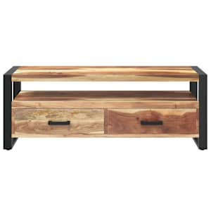 TV stolek 120x35x45 cm masiv s medovou povrchovou úpravou - obrázek 4
