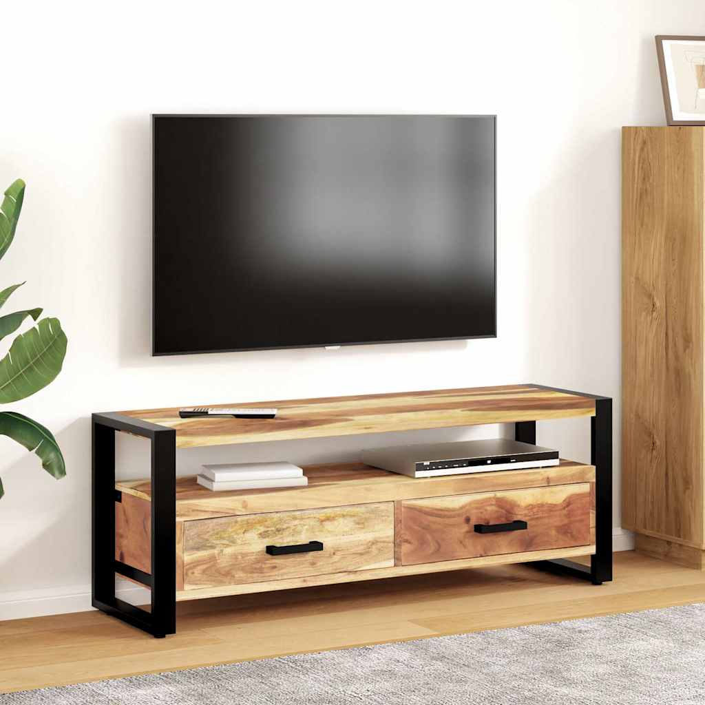 vidaXL TV stolek 120x35x45 cm masiv s medovou povrchovou úpravou