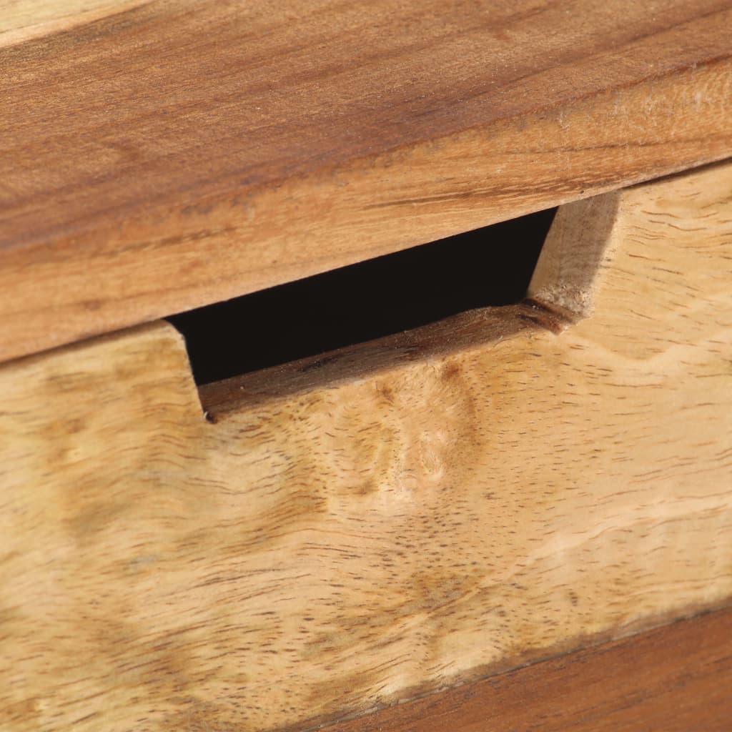 vidaXL Sideboard 43.3"x13.8"x29.5" Solid Wood with Sheesham Finish