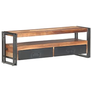 TV stolek 120 x 30 x 40 cm masivní dřevo - obrázek 8
