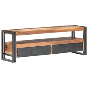 TV stolek 120 x 30 x 40 cm masivní dřevo - obrázek 10