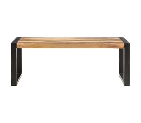 vidaXL Kavos staliukas, 110x60x40cm, medienos masyvas