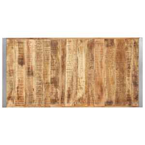 Jídelní stůl 160 x 80 x 75 cm masivní hrubé mangovníkové dřevo - obrázek 4