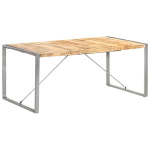 Jídelní stůl 180 x 90 x 75 cm masivní hrubé mangovníkové dřevo - obrázek 8