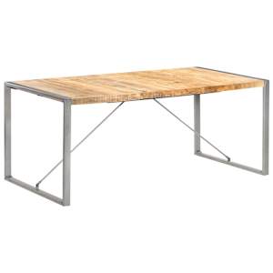 Jídelní stůl 180 x 90 x 75 cm masivní hrubé mangovníkové dřevo - obrázek 10