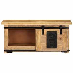 TV stolek 90 x 35 x 40 cm masivní mangovníkové dřevo - obrázek 2