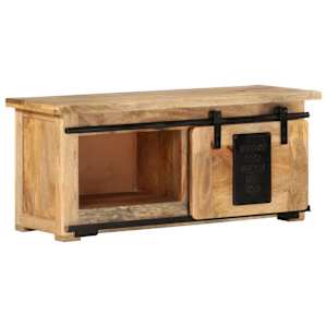 TV stolek 90 x 35 x 40 cm masivní mangovníkové dřevo - obrázek 11