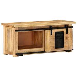 TV stolek 90 x 35 x 40 cm masivní mangovníkové dřevo - obrázek 8