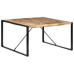 vidaXL s&ouml;&ouml;gilaud, 140 x 140 x 75 cm, t&ouml;&ouml;tlemata mangopuit