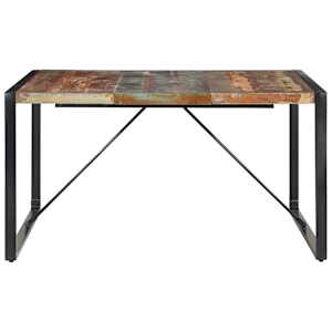 Jídelní stůl 140 x 140 x 75 cm masivní recyklované dřevo - obrázek 2