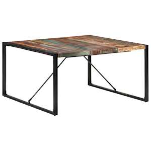 Jídelní stůl 140 x 140 x 75 cm masivní recyklované dřevo - obrázek 7
