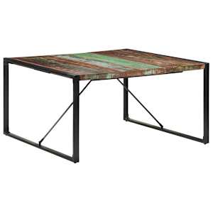 Jídelní stůl 140 x 140 x 75 cm masivní recyklované dřevo - obrázek 8