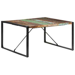 Jídelní stůl 140 x 140 x 75 cm masivní recyklované dřevo - obrázek 9