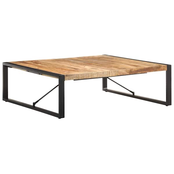 vidaXL kohvilaud, 120 x 120 x 40 cm, t&ouml;&ouml;tlemata mangopuit