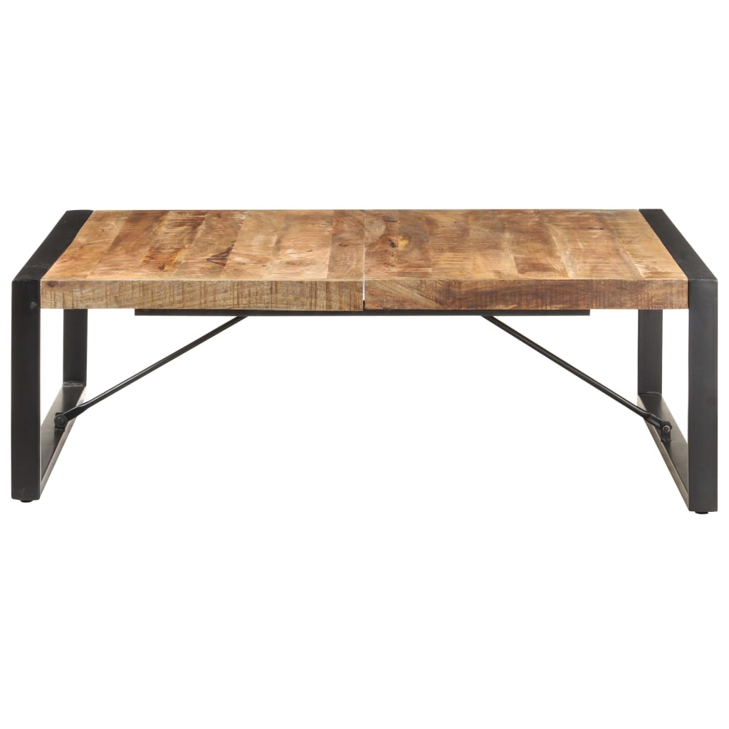 

vidaXL Salontafel 120x120x40 cm ruw mangohout