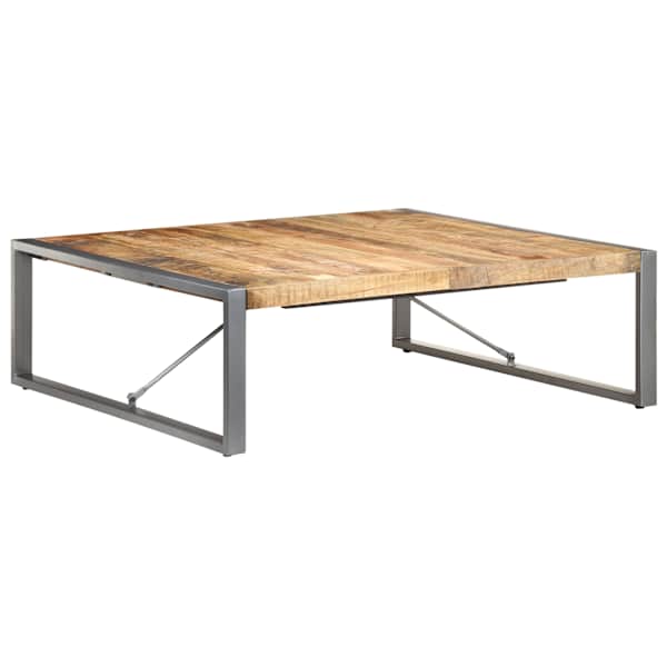 vidaXL kohvilaud, 120 x 120 x 40 cm, t&ouml;&ouml;tlemata mangopuit