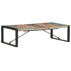 Konferenční stolek 140 x 70 x 40 cm masivní recyklované dřevo - obrázek 8