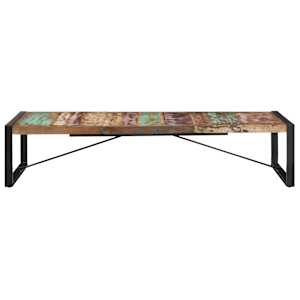 Konferenční stolek 180 x 90 x 40 cm masivní recyklované dřevo - obrázek 2
