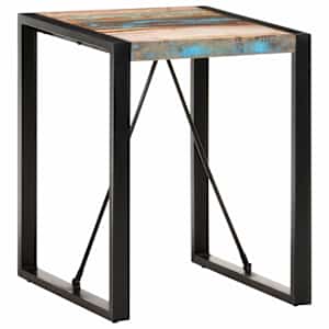 Jídelní stůl 60 x 60 x 75 cm masivní recyklované dřevo - obrázek 1