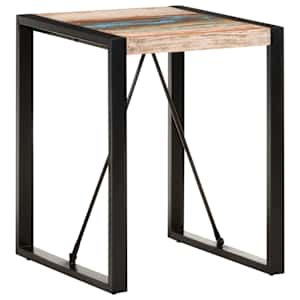 Jídelní stůl 60 x 60 x 75 cm masivní recyklované dřevo - obrázek 6