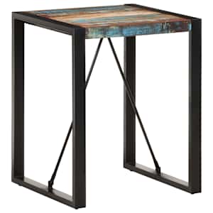 Jídelní stůl 60 x 60 x 75 cm masivní recyklované dřevo - obrázek 7