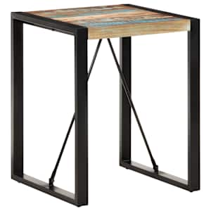 Jídelní stůl 60 x 60 x 75 cm masivní recyklované dřevo - obrázek 8