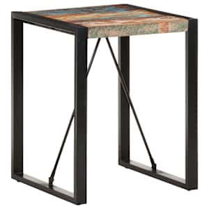 Jídelní stůl 60 x 60 x 75 cm masivní recyklované dřevo - obrázek 9