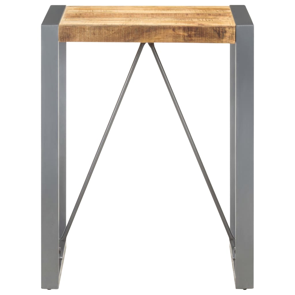 

vidaXL Eettafel 60x60x75 cm massief ruw mangohout