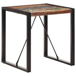Jídelní stůl 70 x 70 x 75 cm masivní recyklované dřevo - obrázek 6