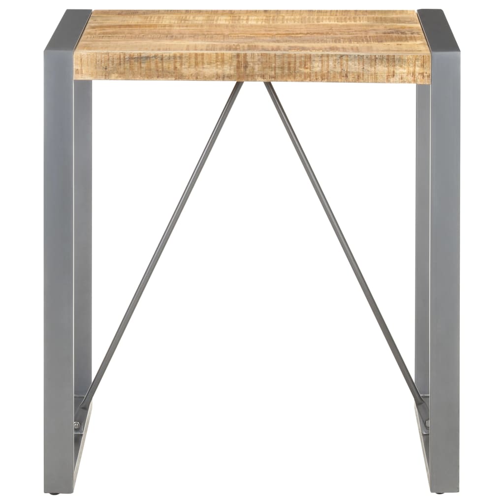 

vidaXL Eettafel 70x70x75 cm massief ruw mangohout