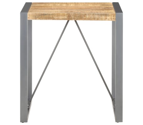 vidaXL Eettafel 70x70x75 cm massief ruw mangohout