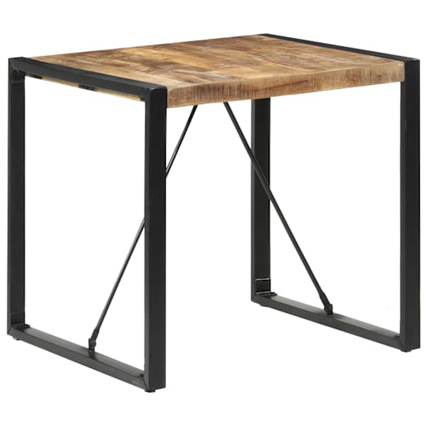 vidaXL s&ouml;&ouml;gilaud, 80 x 80 x 75 cm, t&ouml;&ouml;tlemata mangopuit