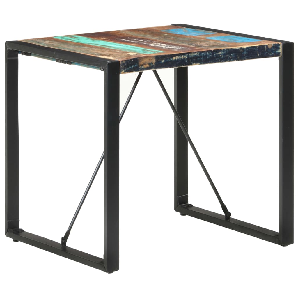vidaXL Jídelní stůl 80 x 80 x 75 cm masivní recyklované dřevo