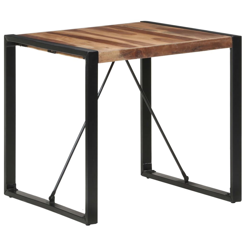 vidaXL Jídelní stůl 80 x 80 x 75 cm masivní dřevo sheeshamový povrch