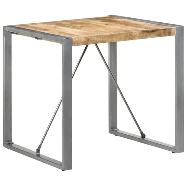 vidaXL s&ouml;&ouml;gilaud, 80 x 80 x 75 cm, t&ouml;&ouml;tlemata mangopuit