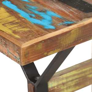 Jídelní stůl 140 x 70 x 76 cm masivní recyklované dřevo - obrázek 5