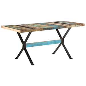 vidaXL s&ouml;&ouml;gilaud, 160 x 80 x 76 cm, taastatud puit