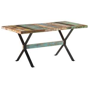 Jídelní stůl 160 x 80 x 76 cm masivní recyklované dřevo - obrázek 11