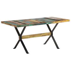 Jídelní stůl 160 x 80 x 76 cm masivní recyklované dřevo - obrázek 9