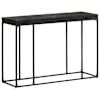 vidaXL konsoollaud must 110x35x76 cm akaatsia- ja mangopuu