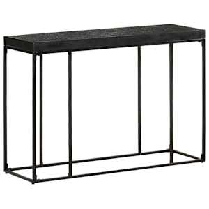 vidaXL konsoollaud must 110x35x76 cm akaatsia- ja mangopuu