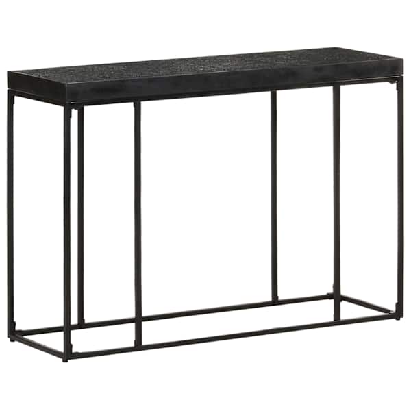vidaXL konsoollaud must 110x35x76 cm akaatsia- ja mangopuu