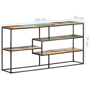 Příborník 150 x 30 x 75 cm masivní recyklované dřevo - obrázek 6