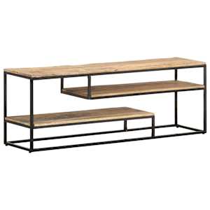 TV stolek 130 x 30 x 45 cm hrubé mangovníkové dřevo