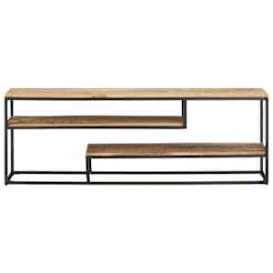 TV stolek 130 x 30 x 45 cm hrubé mangovníkové dřevo - obrázek 2