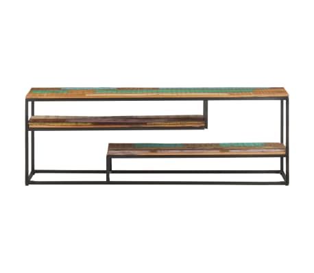 vidaXL Tv-meubel 130x30x45 cm massief gerecycled hout