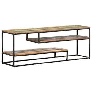 TV stolek 130 x 30 x 45 cm masivní recyklované dřevo - obrázek 11