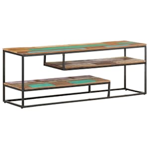 TV stolek 130 x 30 x 45 cm masivní recyklované dřevo - obrázek 10