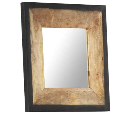 vidaXL Mirror 50x50 cm Solid Mango Wood